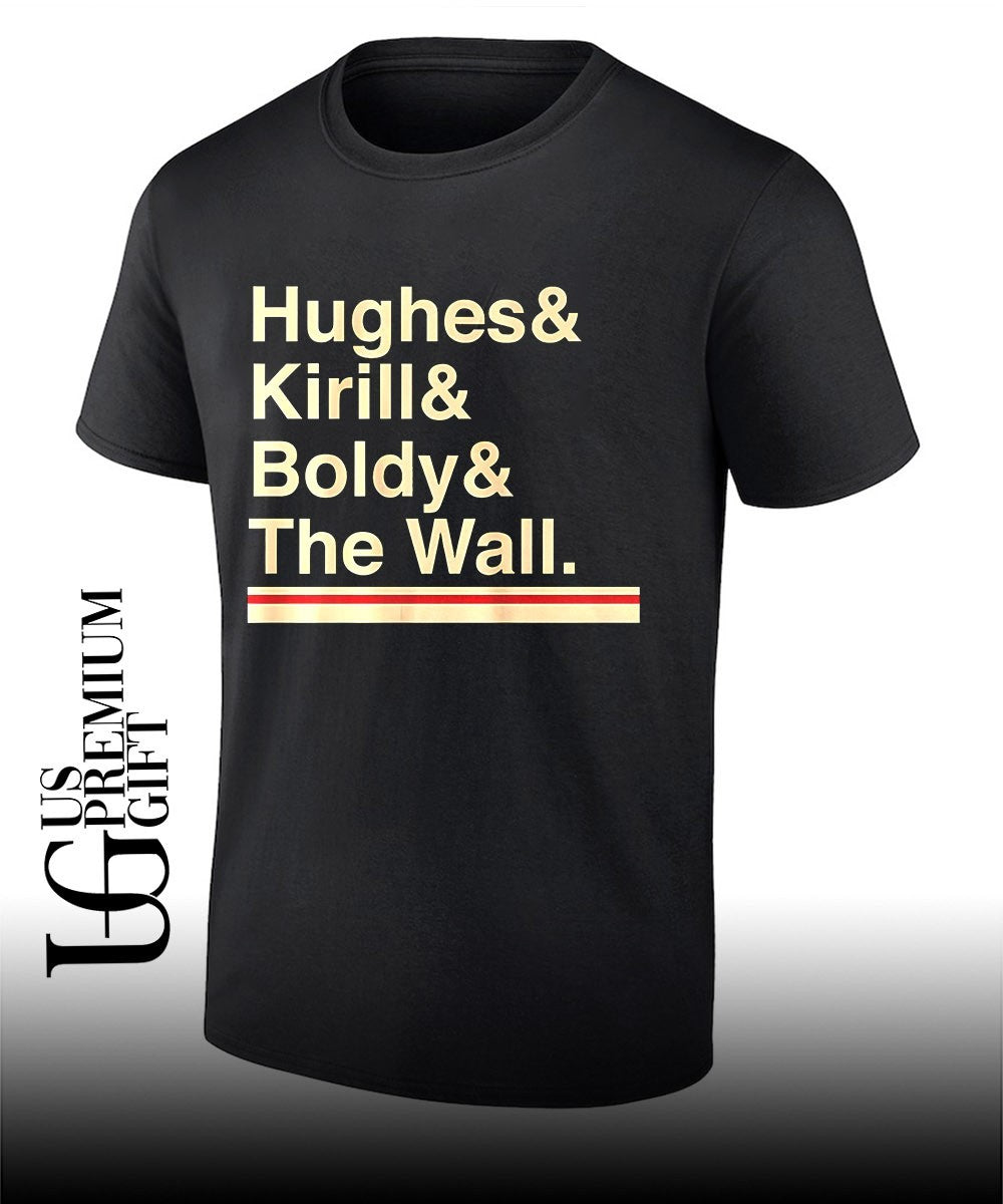 Hughes and Kirill and Boldy and The Wall Minnesota Wild Hockey Ampersand shirt