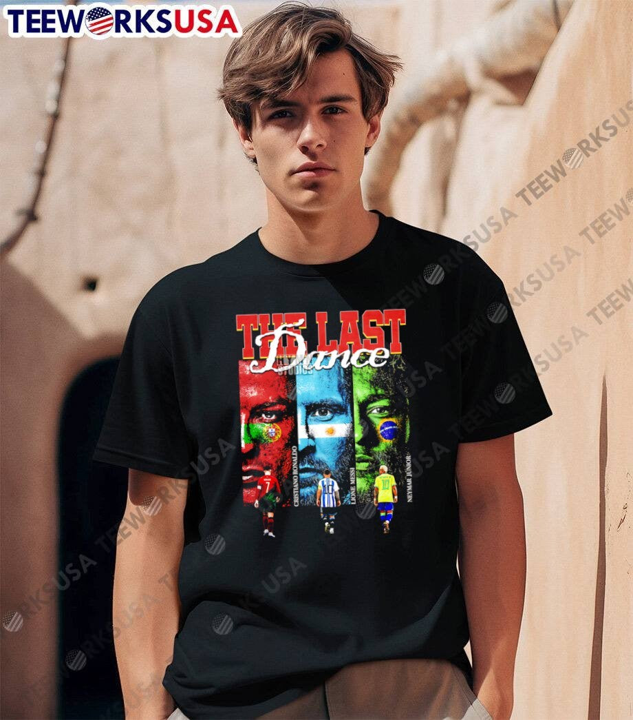 Hymn Studios The Last Dance Cristiano Ronaldo Lione Messi Neymar Junior T-Shirt