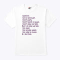 I Admit It I Am A Lame Girl I Don’t Party I Do Smoke Weed Shirt