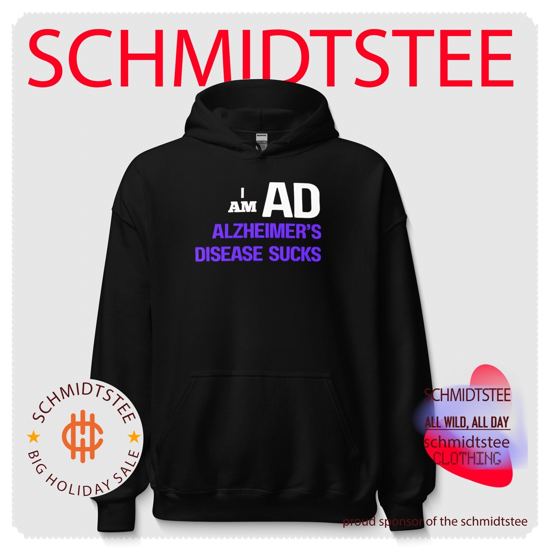 I Am AD Alzheimer’s Disease Sucks dementia support shirt