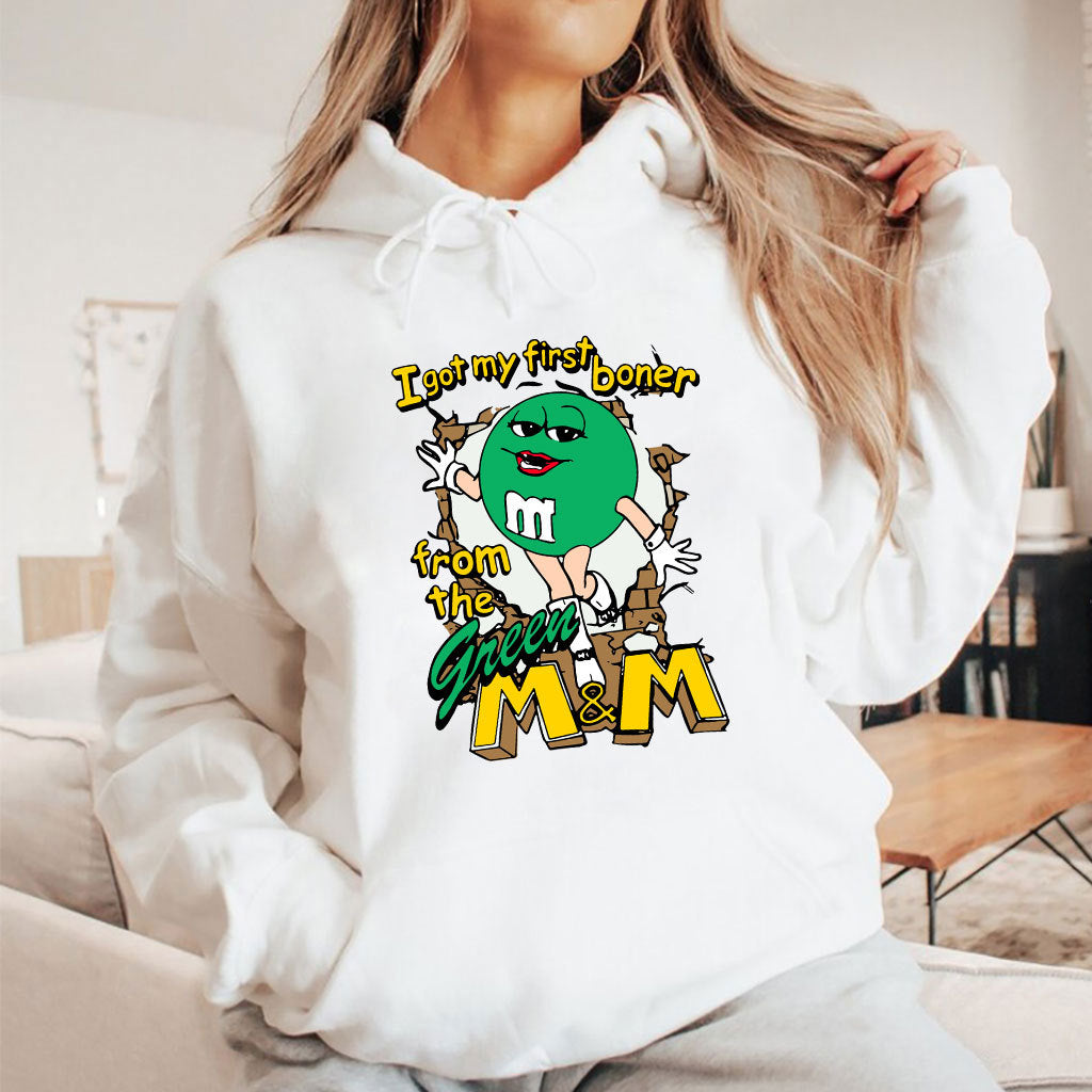 I Got My First Boner From The Green M&M T Shirt