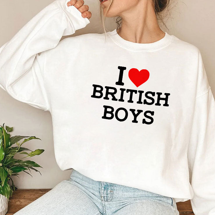 I Love British Boys T Shirt