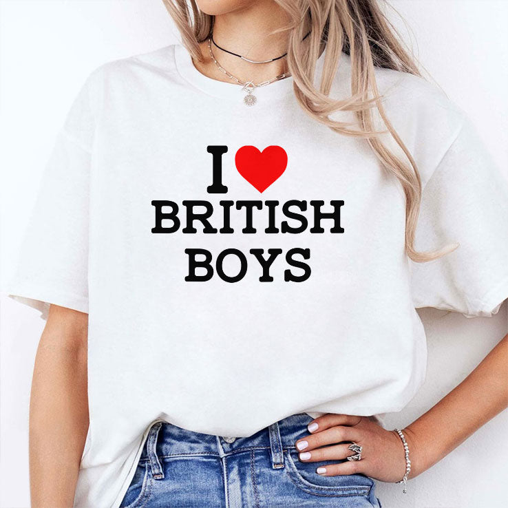 I Love British Boys T Shirt