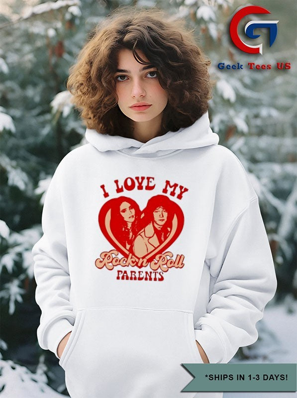 I Love My Rock N Roll Parents Heart shirt