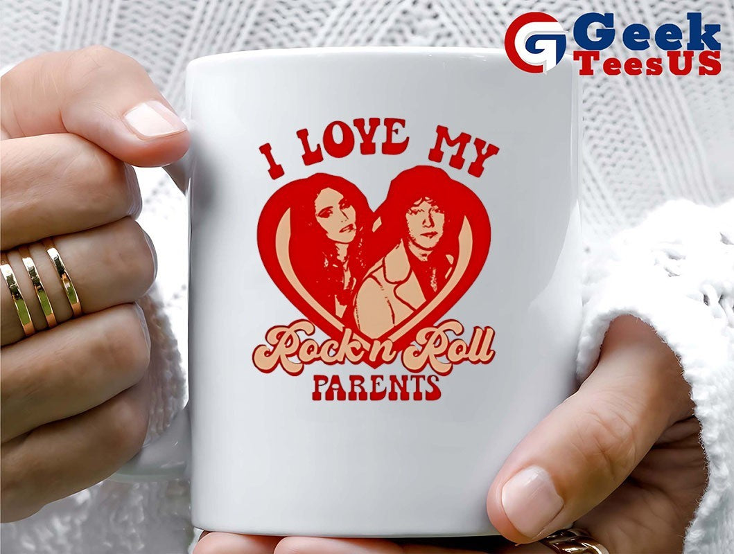 I Love My Rock N Roll Parents Heart shirt