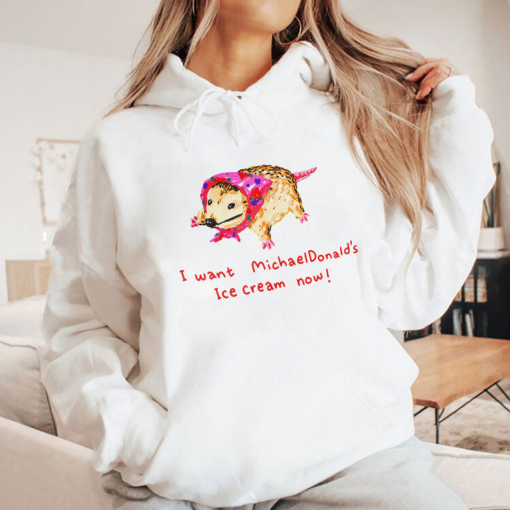I Want MichaelDonald’s Ice Cream Now Opossum T Shirt