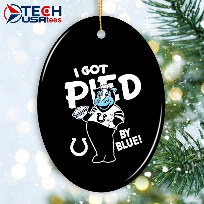 I got pied by blue Indianapolis Colts mascot shirt