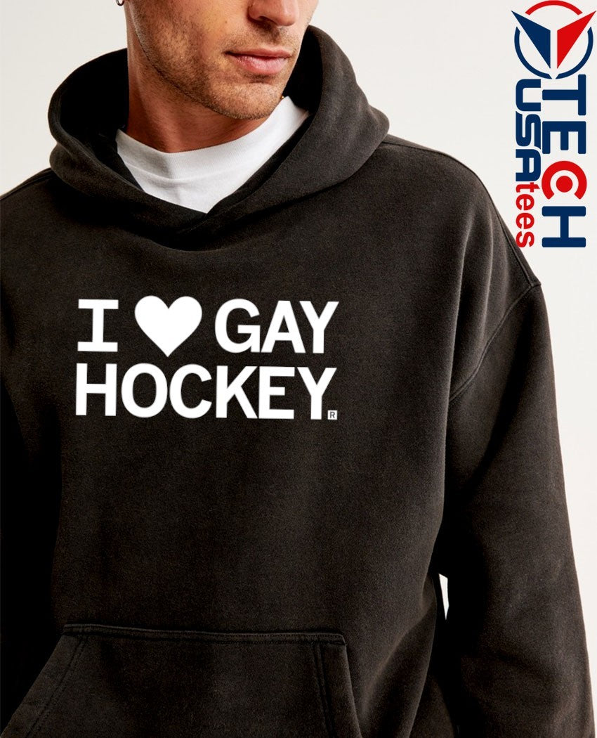 I heart gay hockey shirt