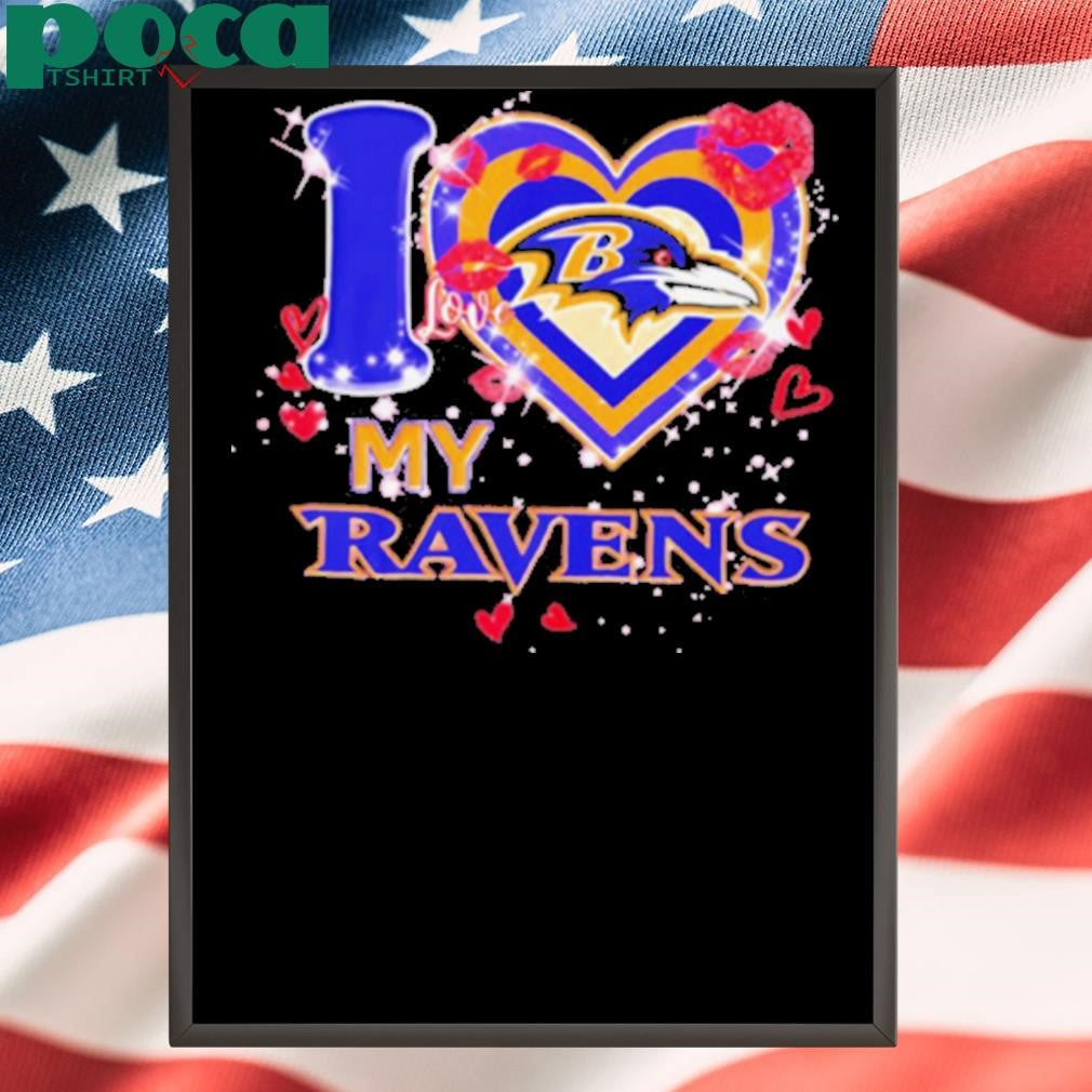 I love Baltimore Ravens my Ravens heart shirt