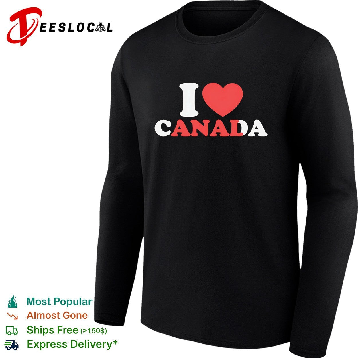 I love Canada heart shirt