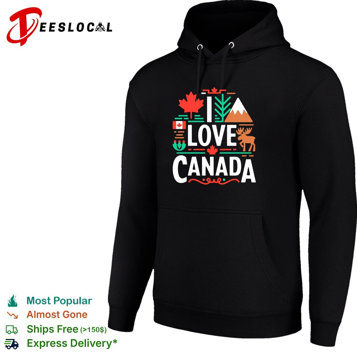 I love Canada maple leaf moose shirt