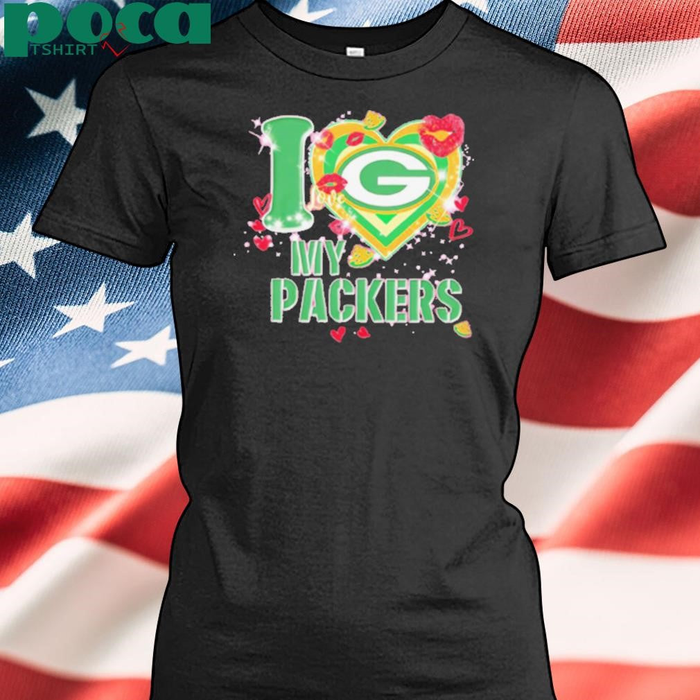 I love Green Bay Packers my Packers heart shirt