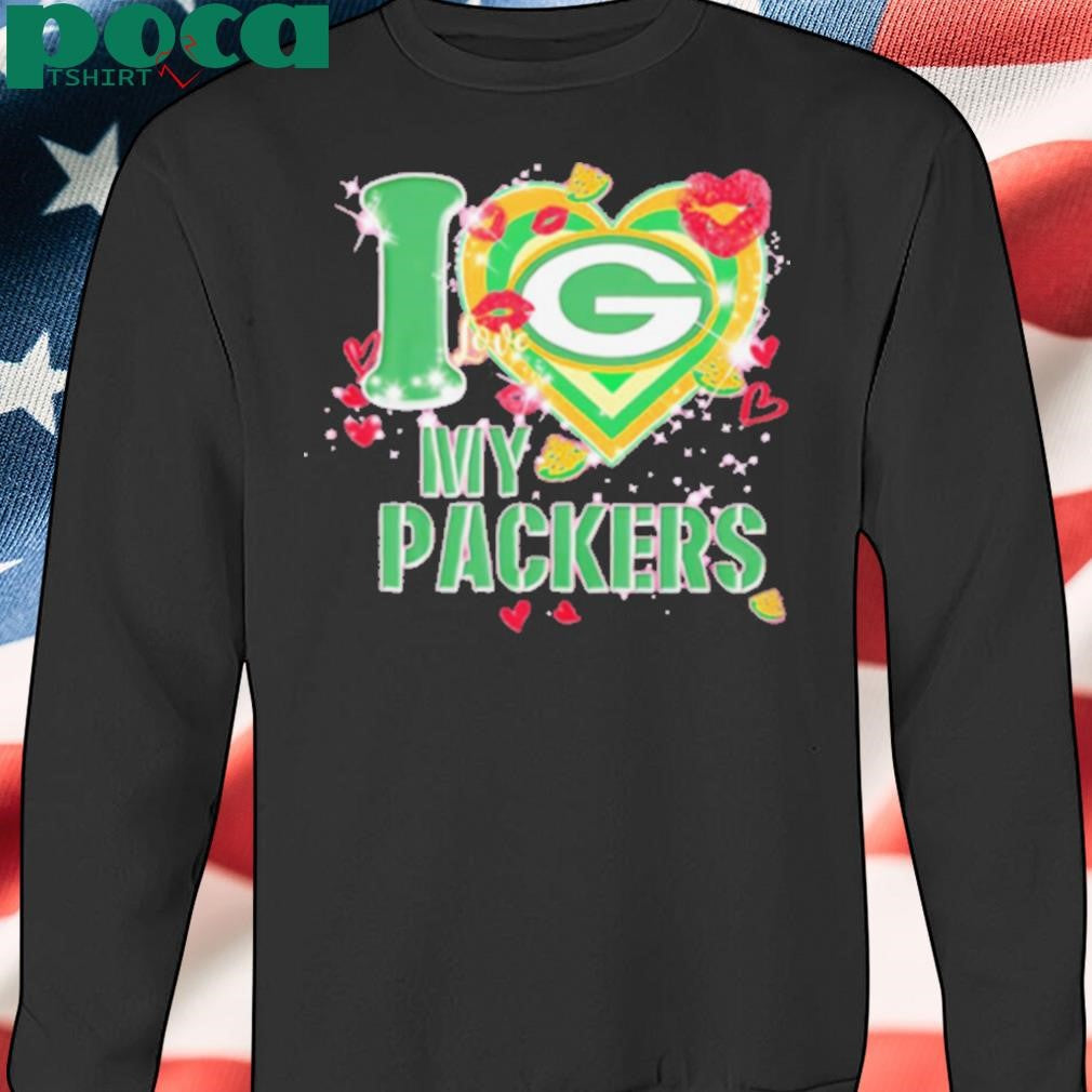 I love Green Bay Packers my Packers heart shirt