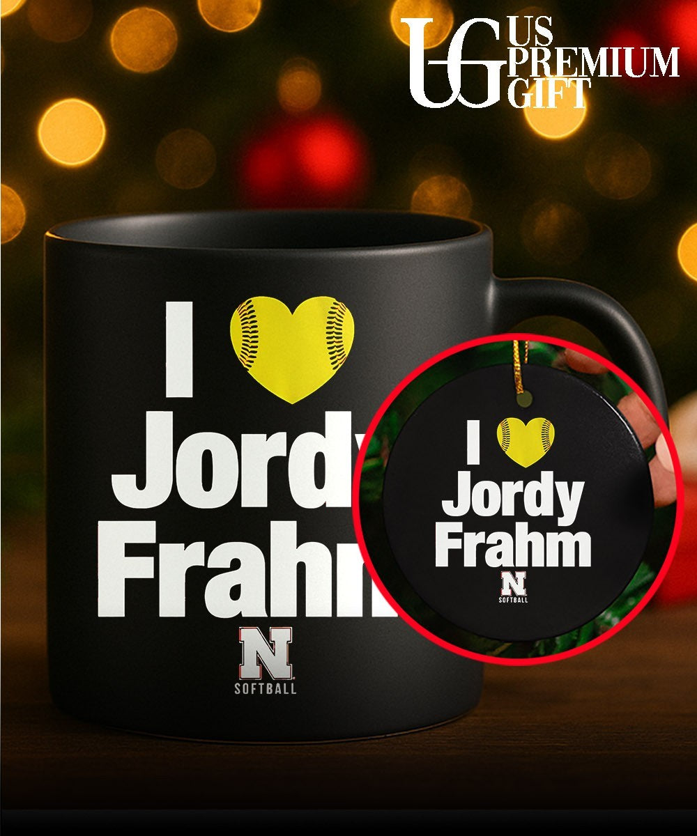 I love Jordy Frahm Nebraska softball graphic shirt