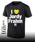 I love Jordy Frahm Nebraska softball graphic shirt