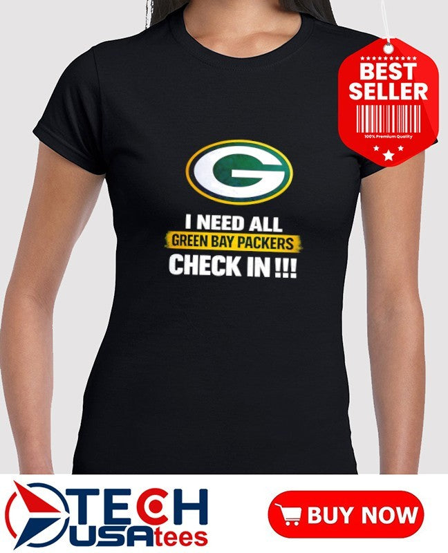 I need all Green Bay Packers check in shirt