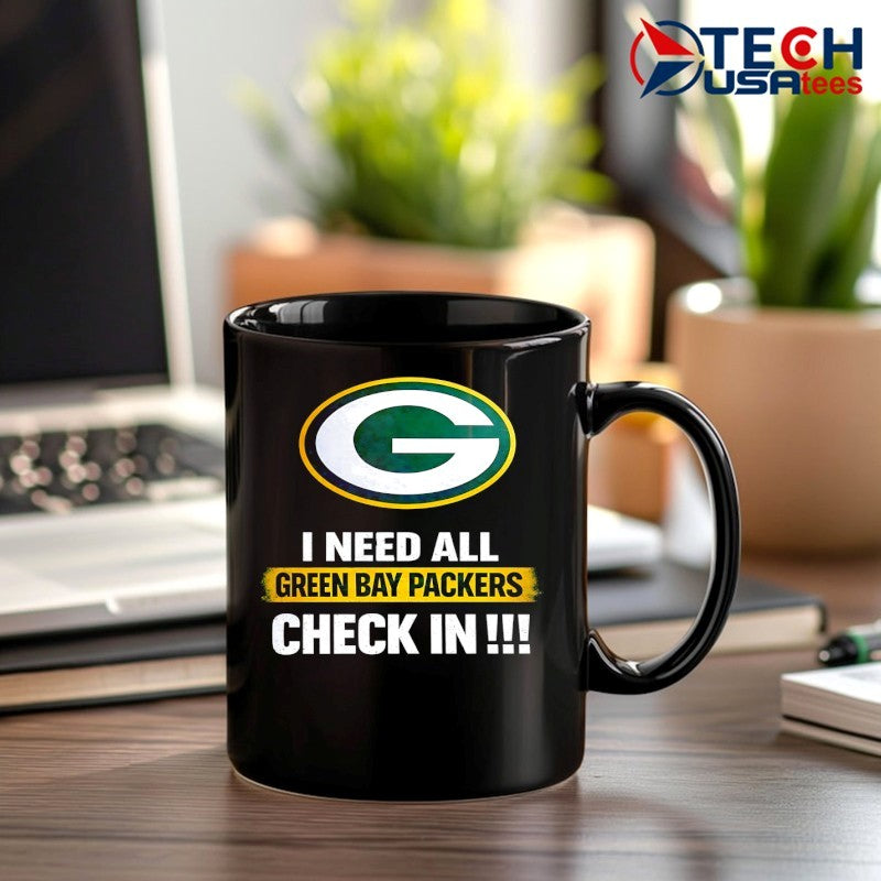 I need all Green Bay Packers check in shirt