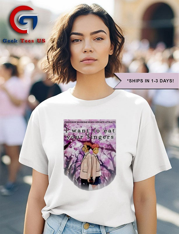 I want to eat your fingers anime shirt
