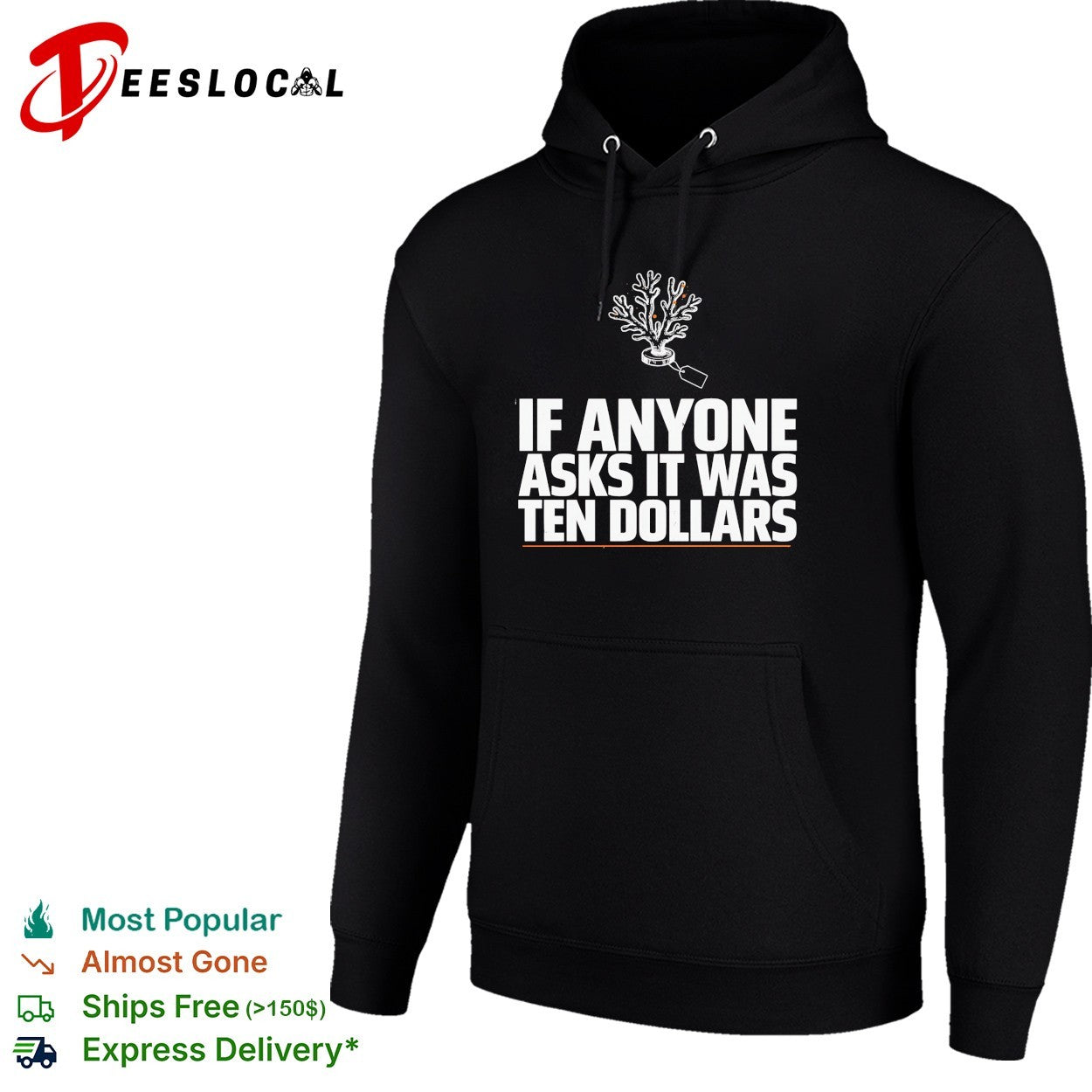If anyone asks it was ten dollars coral shirt