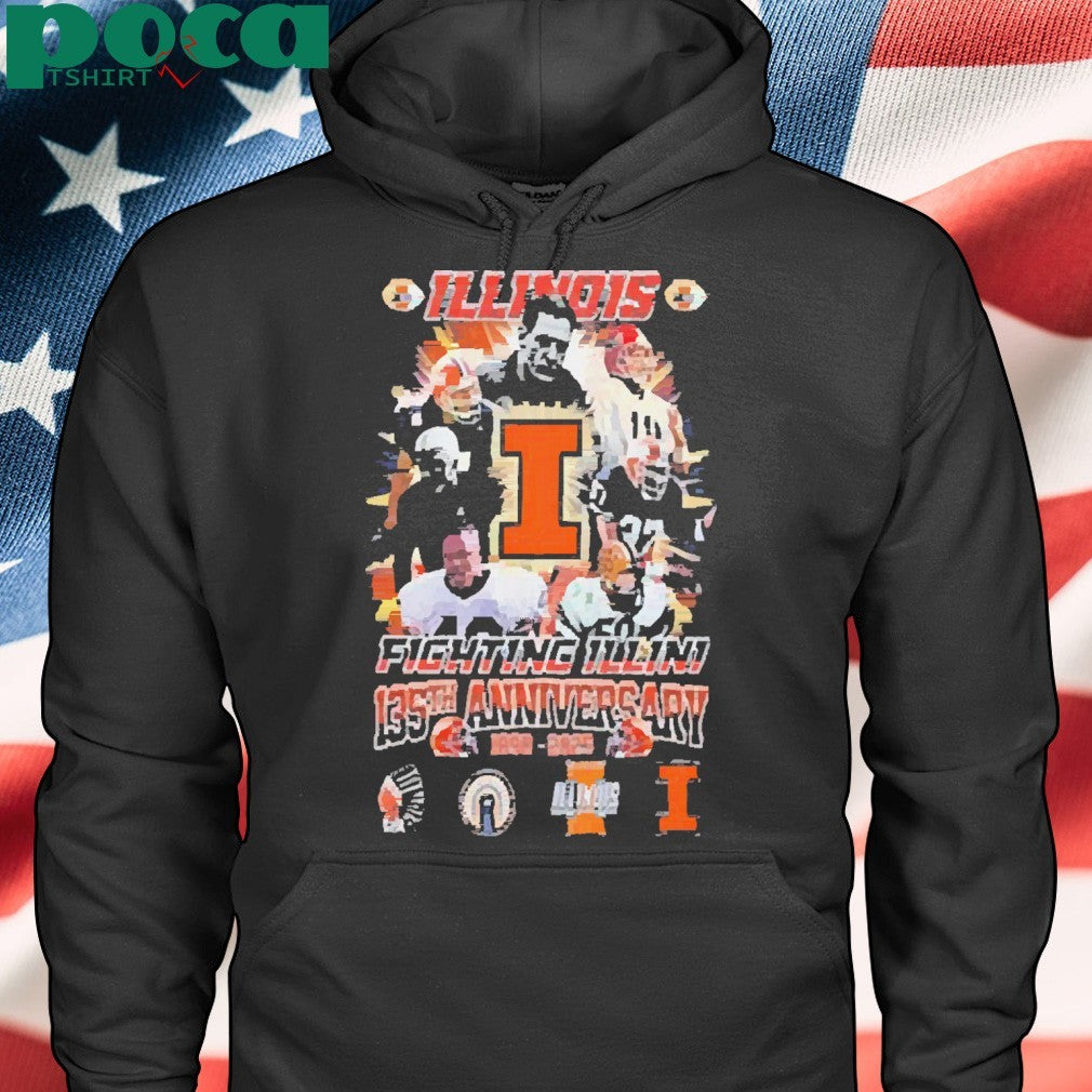 Illinois Fighting Illini 135th Anniversary 1890 2025 Vintage Shirt
