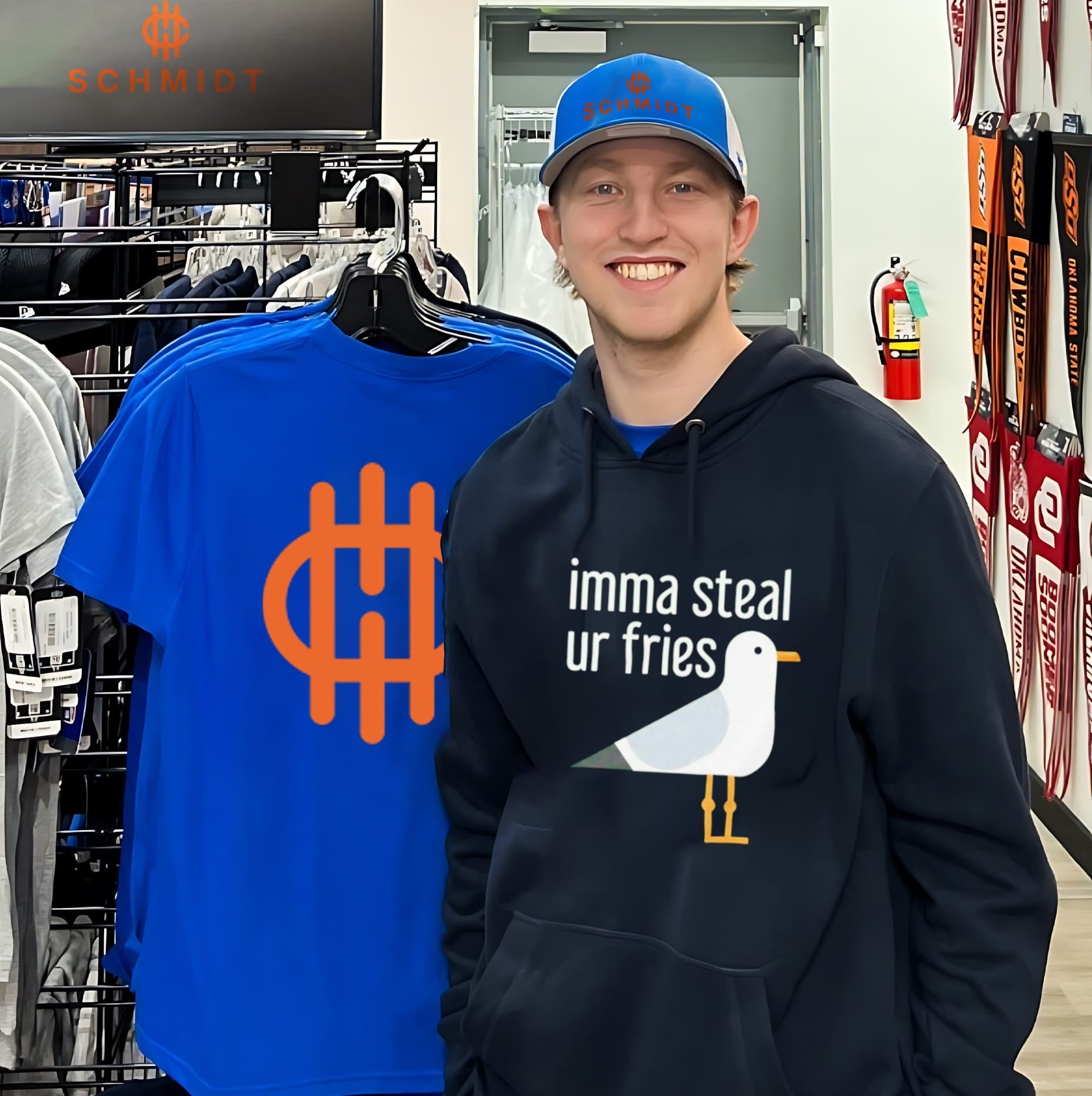 Imma Steal Ur Fries Seagull funny bird beach humor shirt