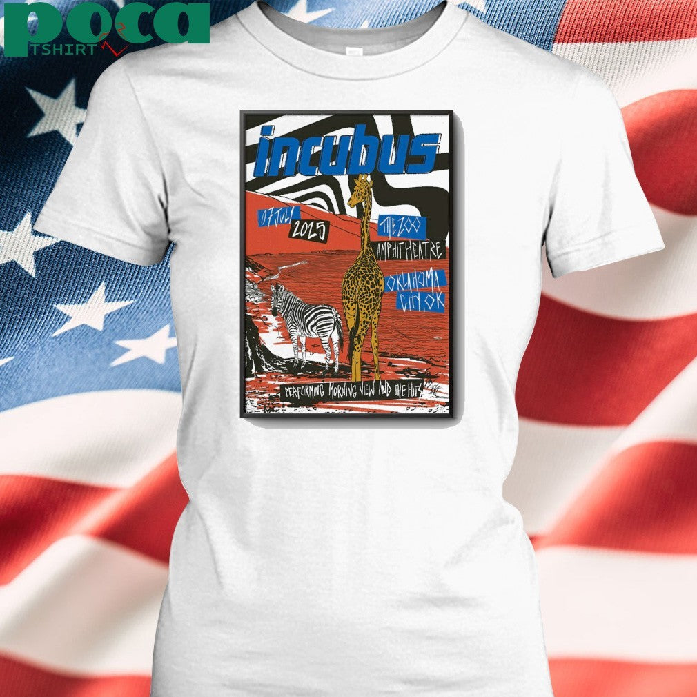 Incubus Oklahoma City 2025 Event Poster shirt