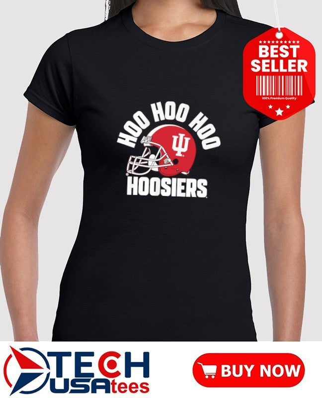 Indiana Football Hoo Hoo Hoo Hoosiers helmet shirt