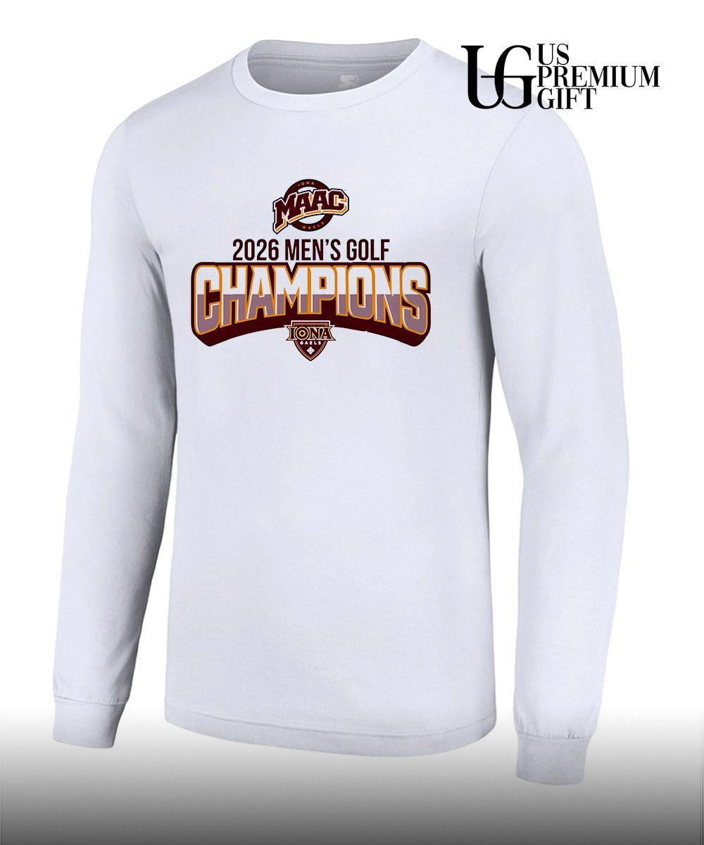 Iona University 2026 Men’s Golf Champions logo shirt