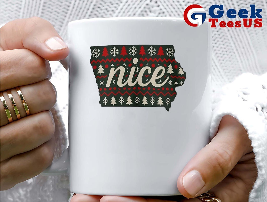 Iowa Nice ugly Christmas shirt