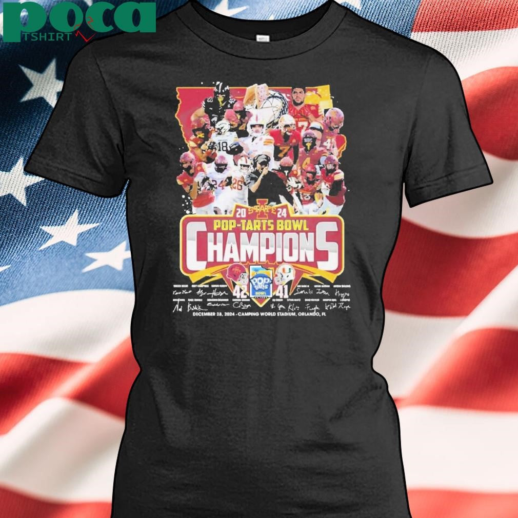 Iowa State 42-41 Miami Pop-starts Bowl Champions December 28 2024 Shirt