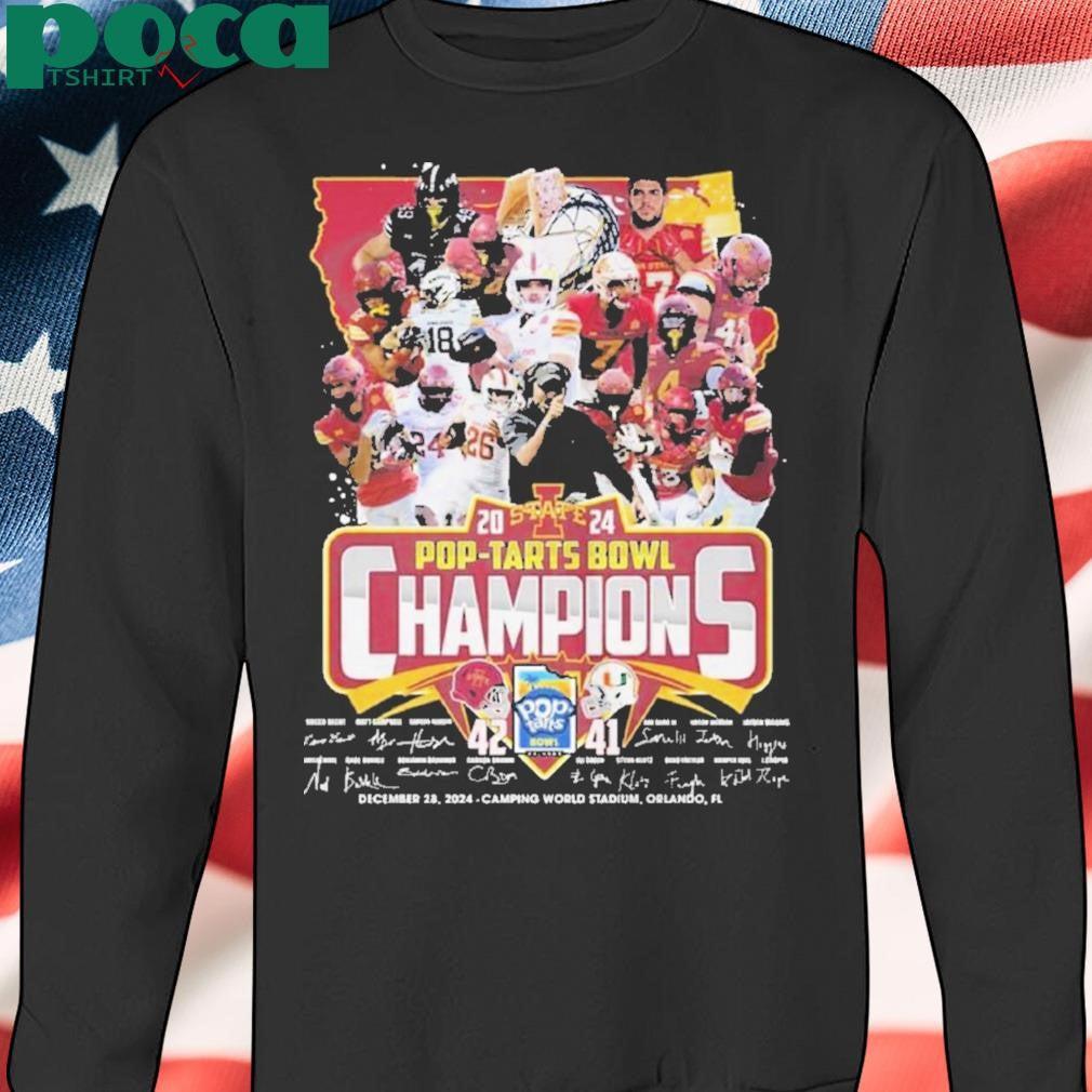 Iowa State 42-41 Miami Pop-starts Bowl Champions December 28 2024 Shirt