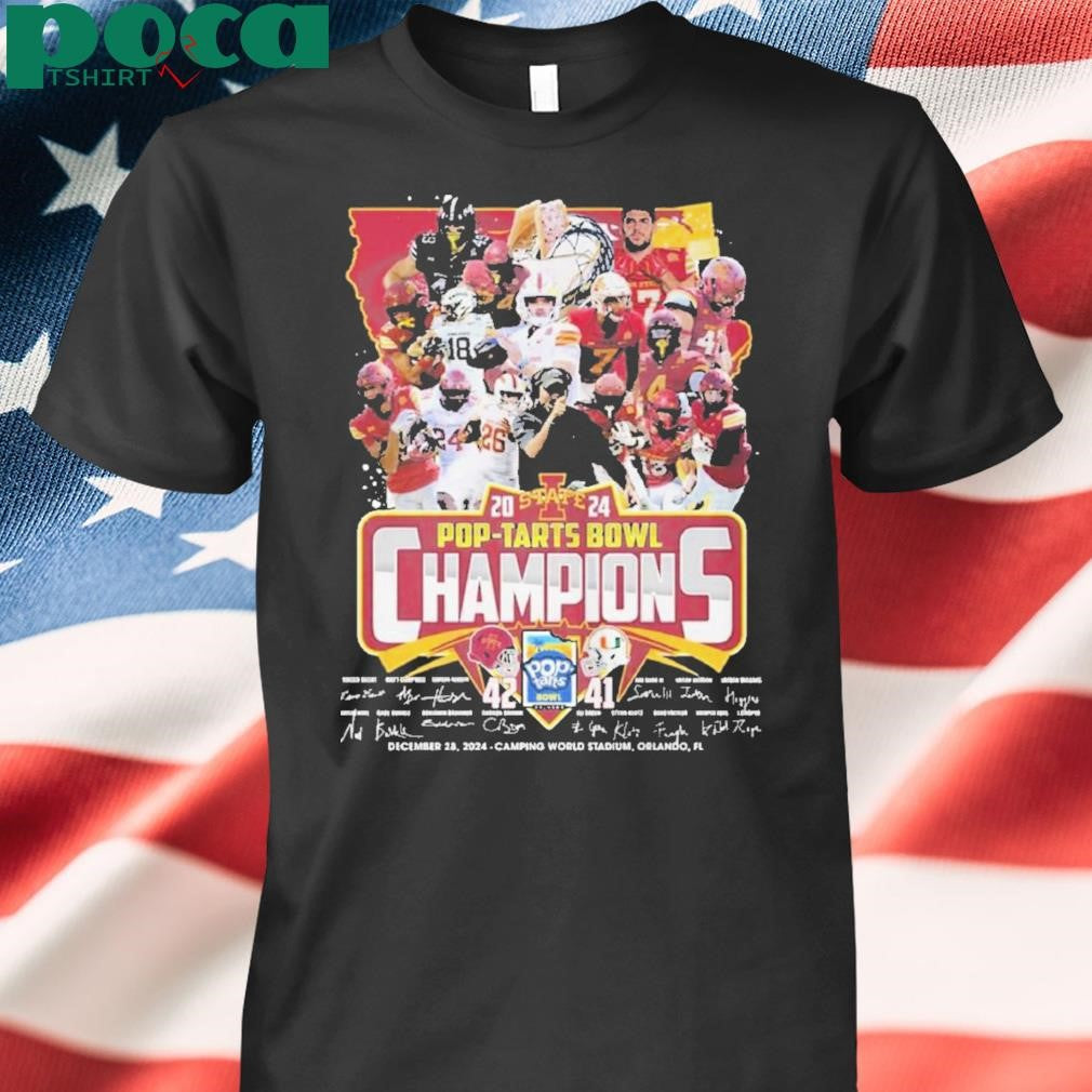 Iowa State 42-41 Miami Pop-starts Bowl Champions December 28 2024 Shirt