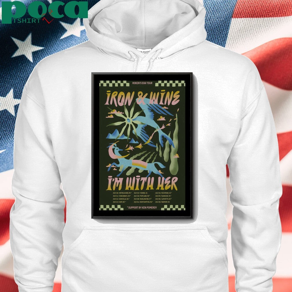Iron & Wine Summer Tour 2025 Poster shirt