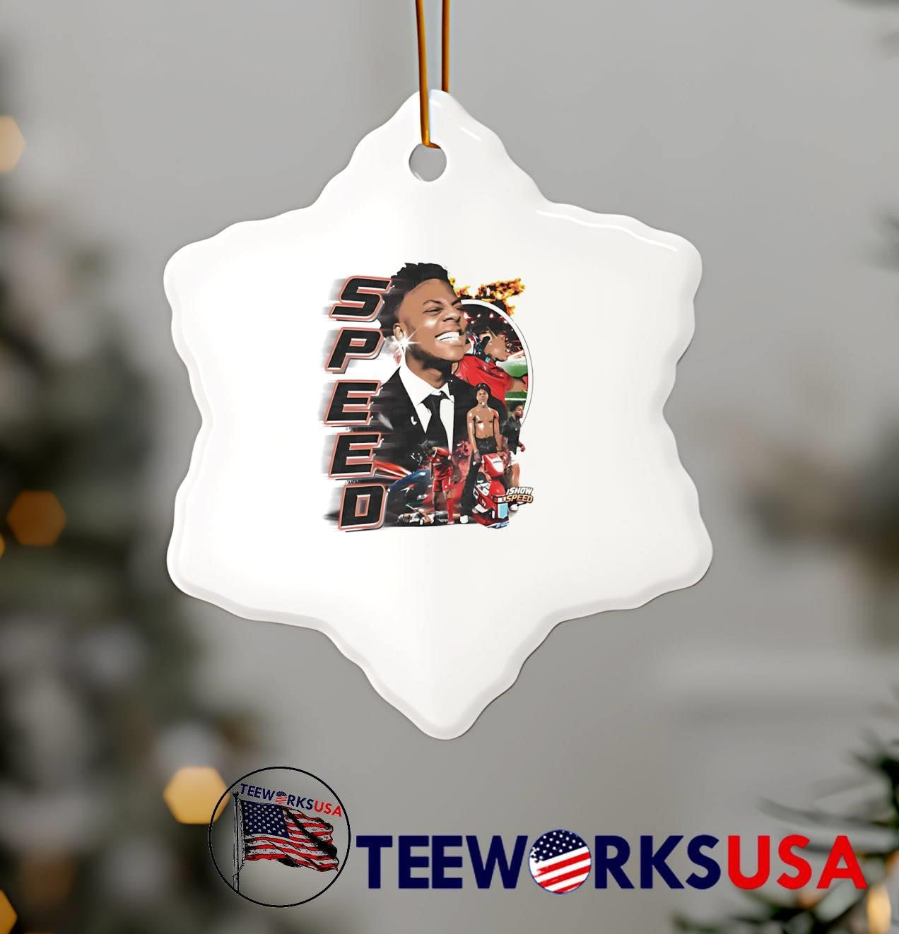 Ishowspeed Smiling in Suit Collage Graphic shirt