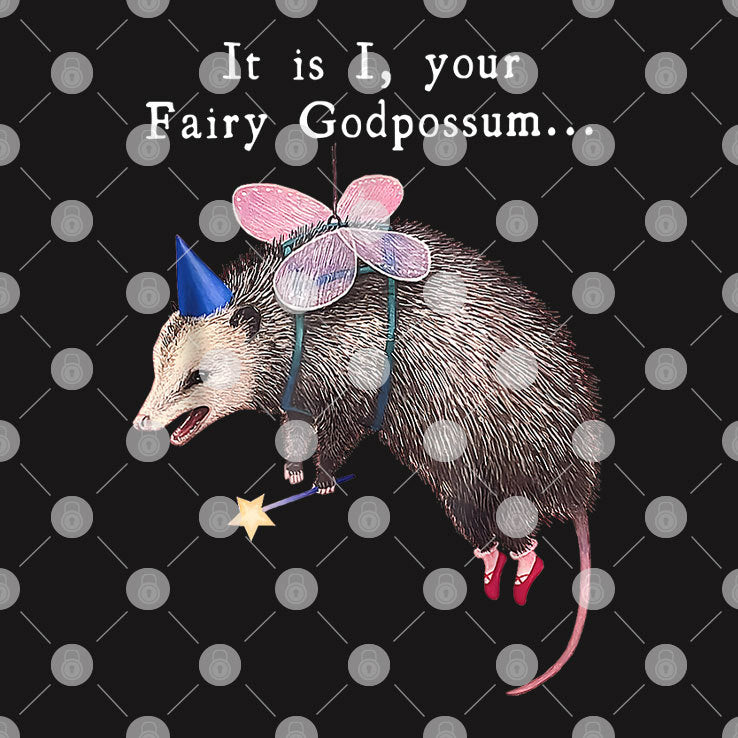 It Is I Your Fairy Godpossum Funny Fairy Godmother T Shirt
