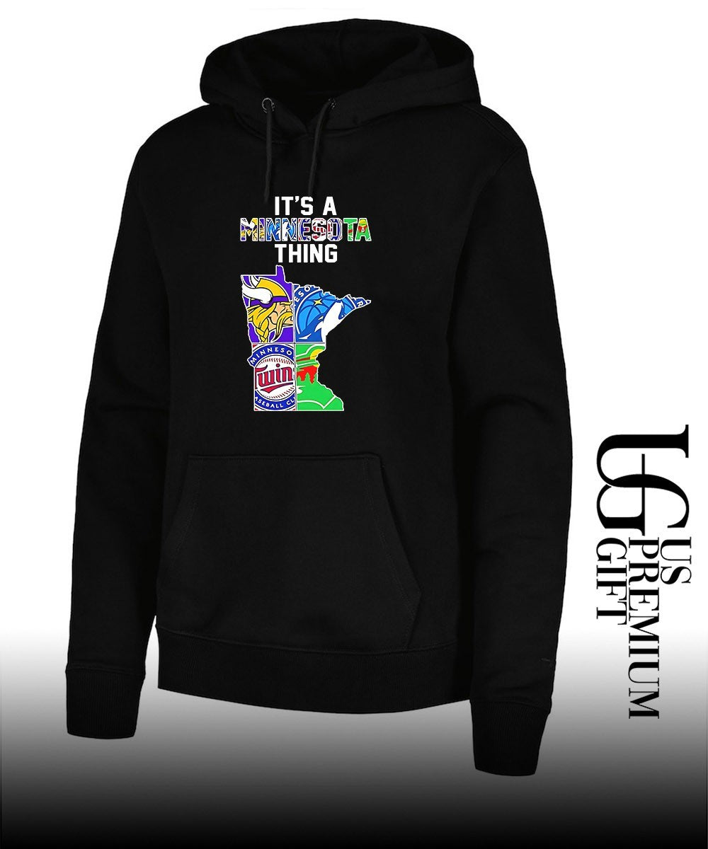 It’s A Thing Minnesota Vikings Timberwolves Twins Wild State Map shirt