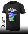 It’s A Thing Minnesota Vikings Timberwolves Twins Wild State Map shirt