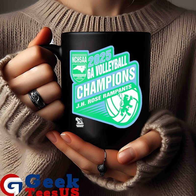 J.H. Rose Rampants NCHSAA 6A Volleyball Champions 2025 T-shirt