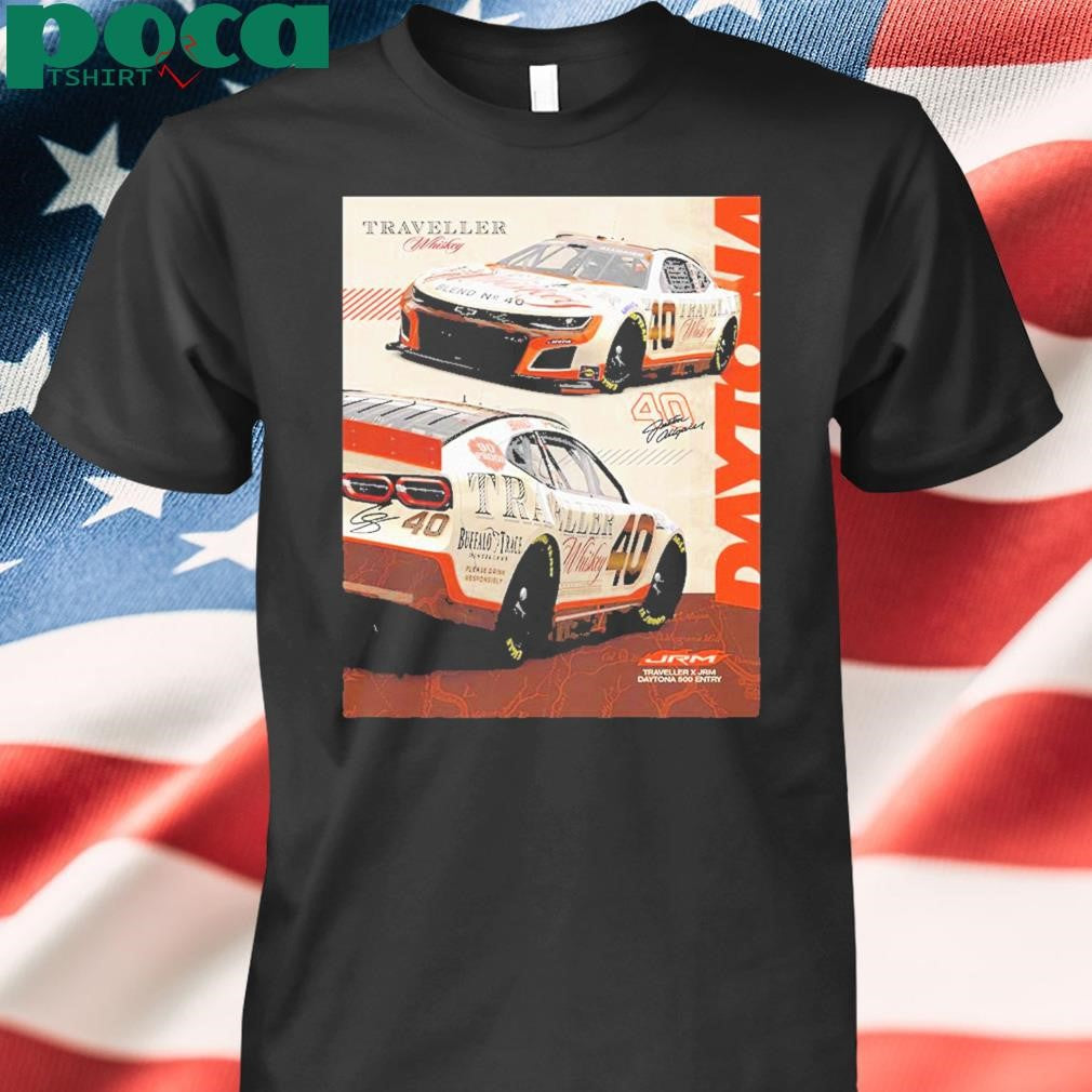 JR Motorsports Traveller x JRM Daytona 500 Entry Justin Allgaier Traveller Tennessee Whiskey Diecast Poster Classic T-Shirt
