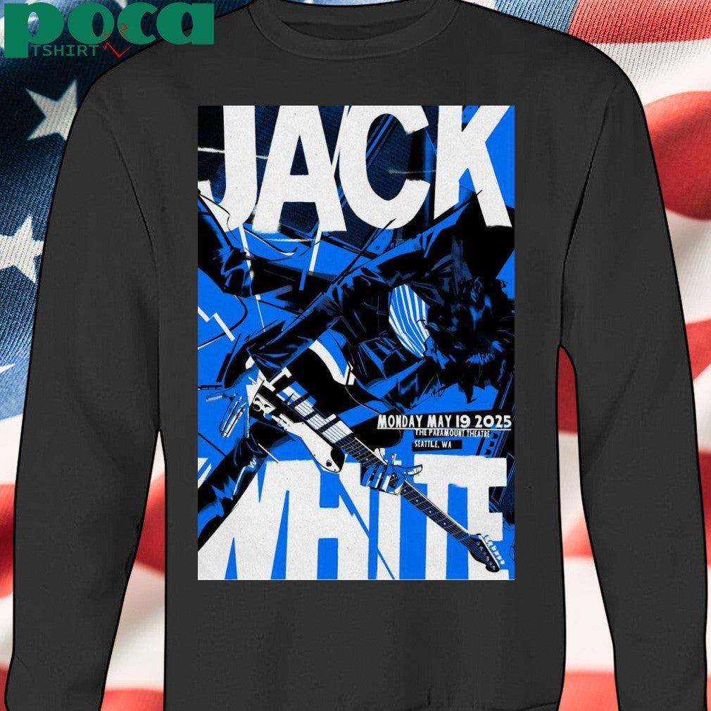 Jack White 5-19-2025 The Paramount Theatre In Seattle WA Poster shirt