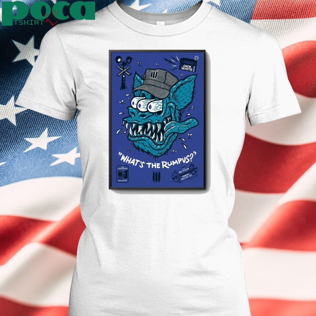 Jack White May 23 2025 The Commodore Ballroom Vancouver BC Poster shirt