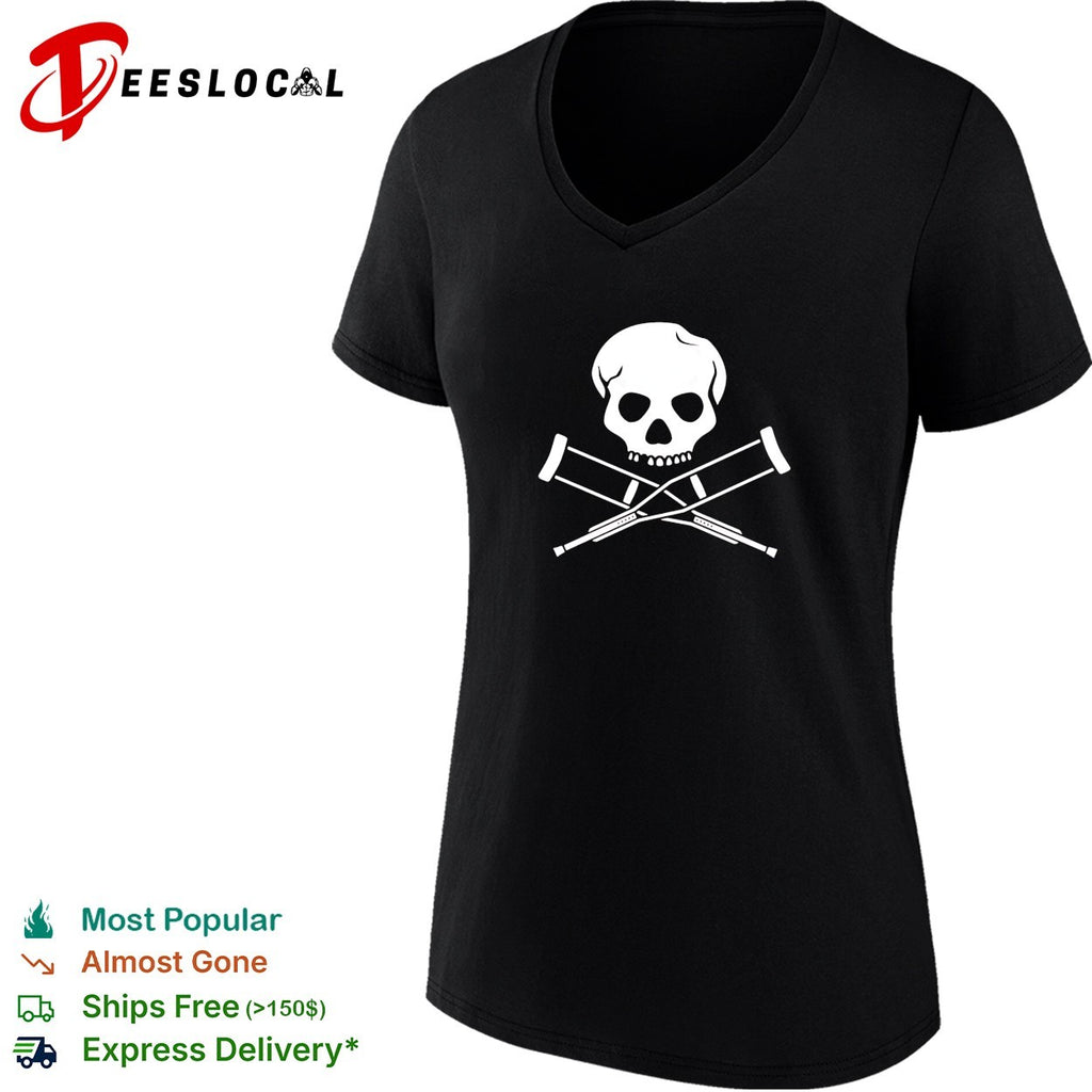 Jackass skull and crutches shirt