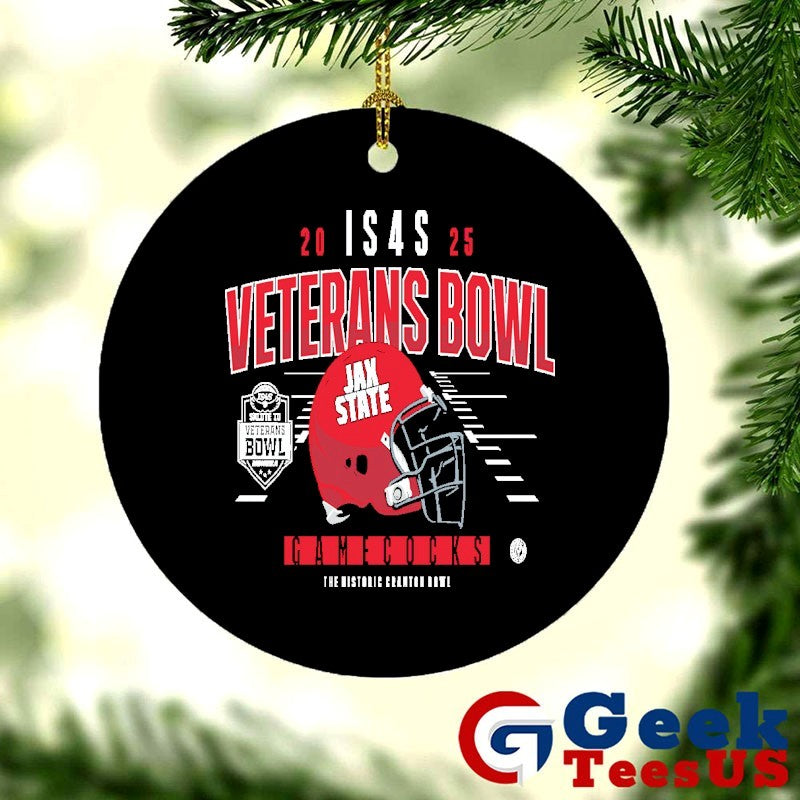Jacksonville State Gamecocks 2025 IS4S Salute to Veterans Bowl helmet T-shirt