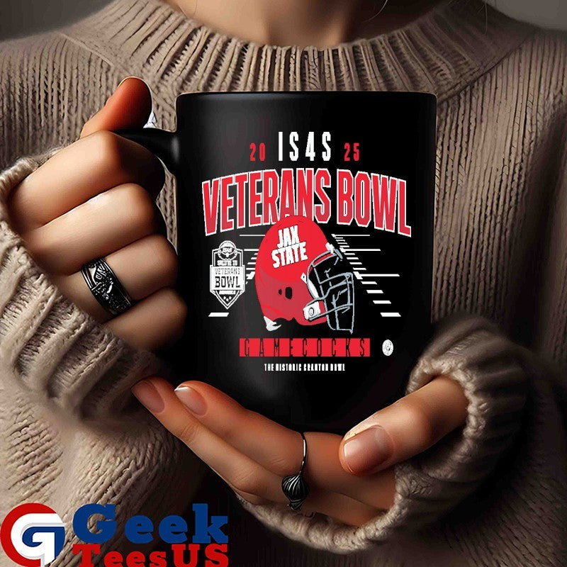 Jacksonville State Gamecocks 2025 IS4S Salute to Veterans Bowl helmet T-shirt