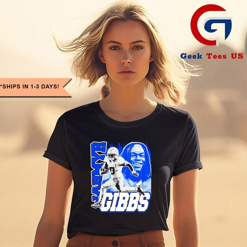 Jahmyr Gibbs Detroit Lions football graphic shirt