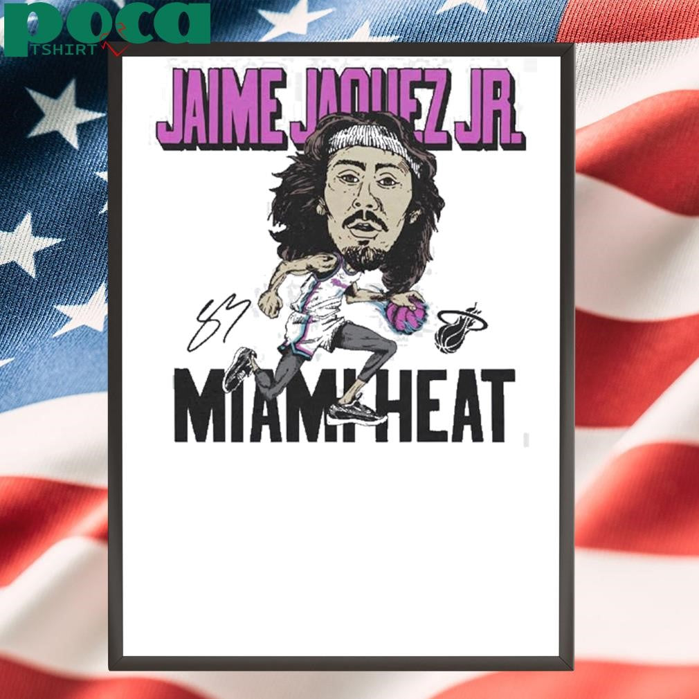 Jaime Jaquez Jr Homage Original Vice Caricature Miami Heat Funny T-Shirt