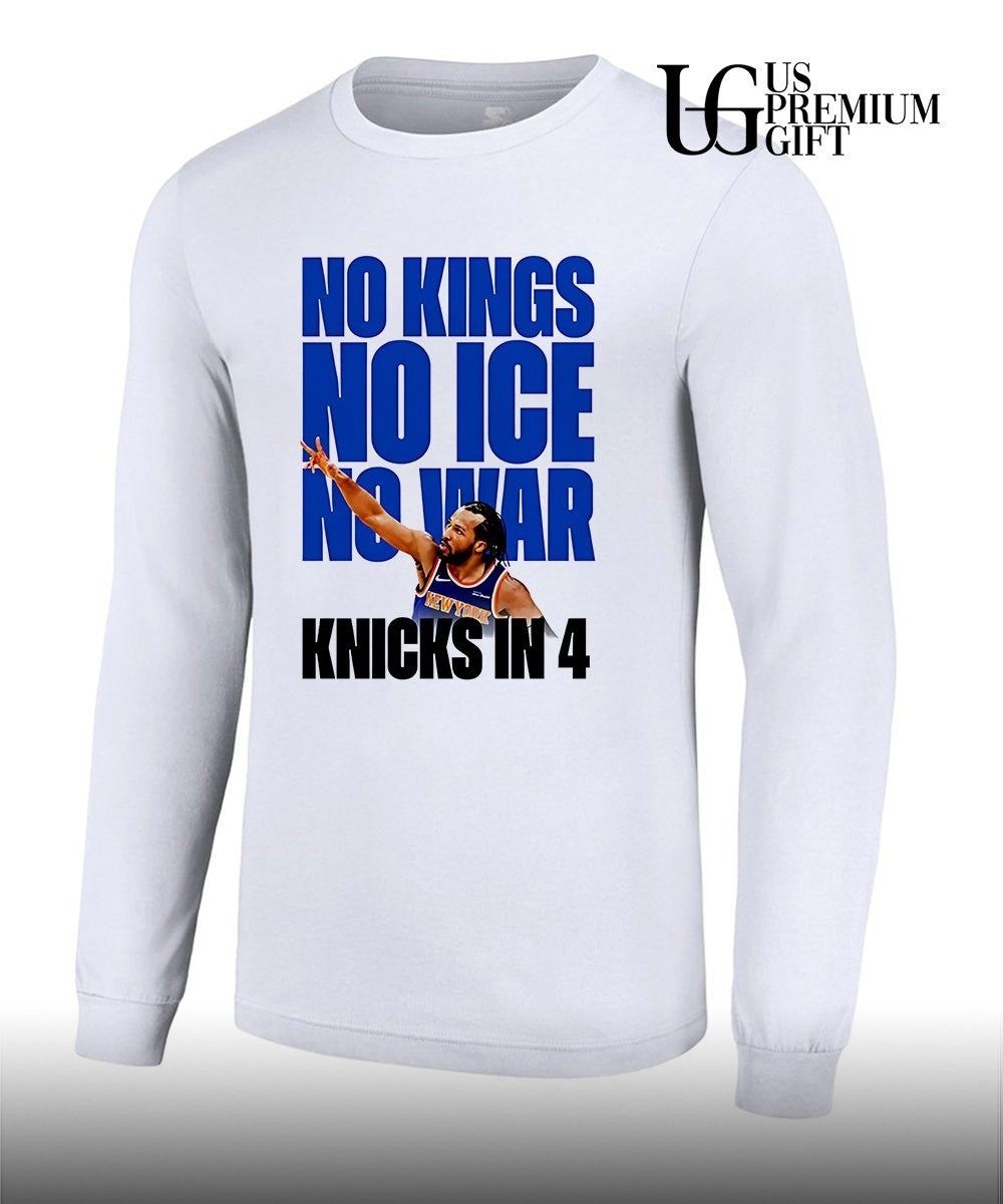 Jalen Brunson No Kings No Ice No War Knicks In 4 Finals 2026 shirt