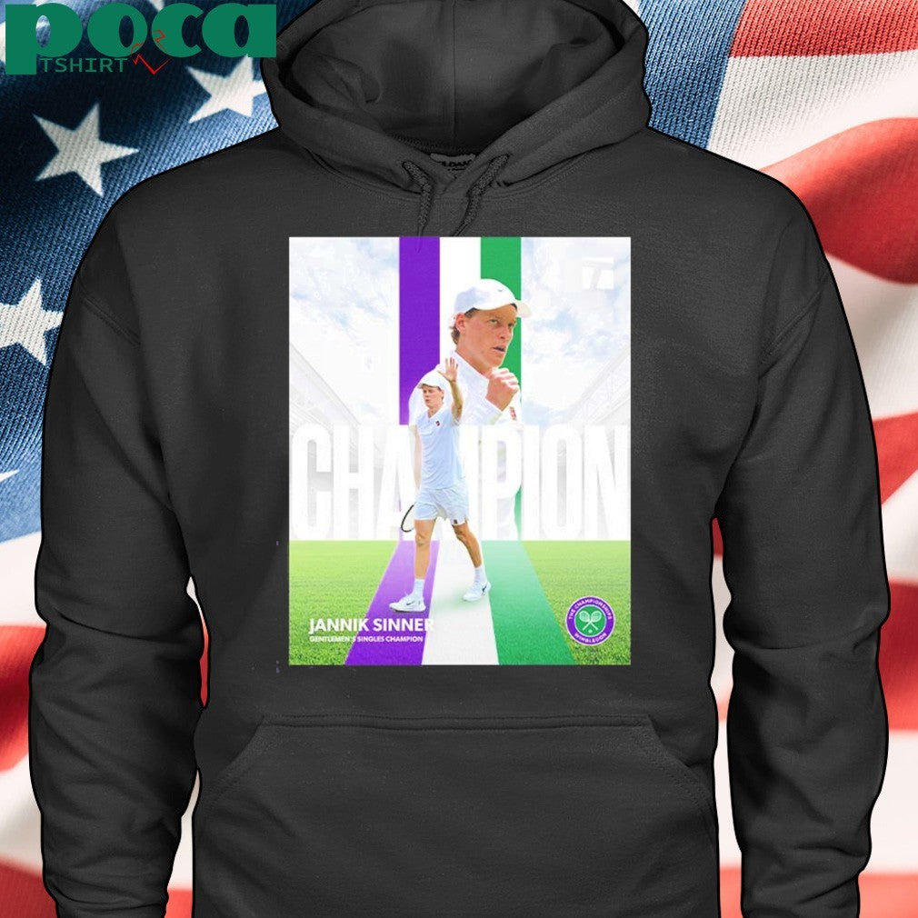 Jannik Sinner Wimbledon Champion 2025 The 1st Italian Man To Win The Title shirt