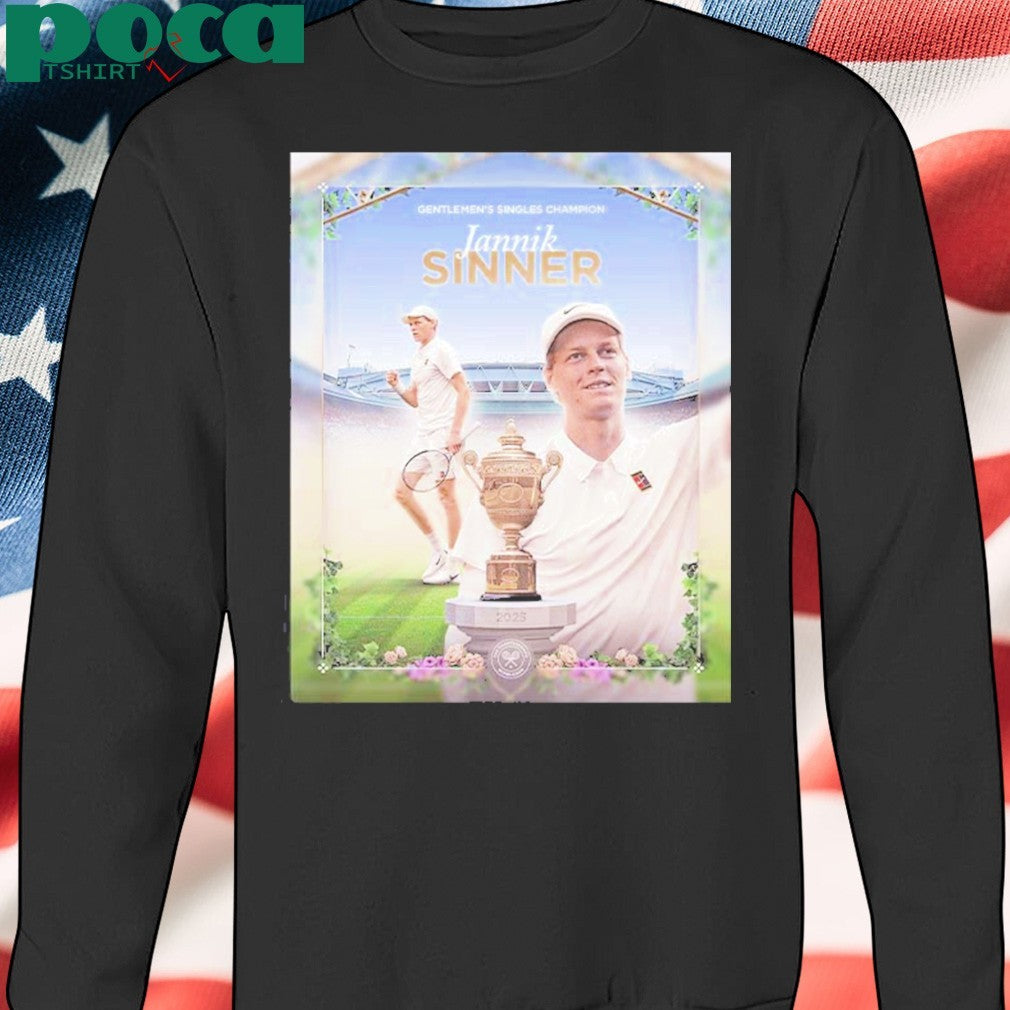 Jannik Sinner World No.1 Defeats Carlos Alcaraz To Claim Wimbledon Champion 2025 Vintage T-shirt