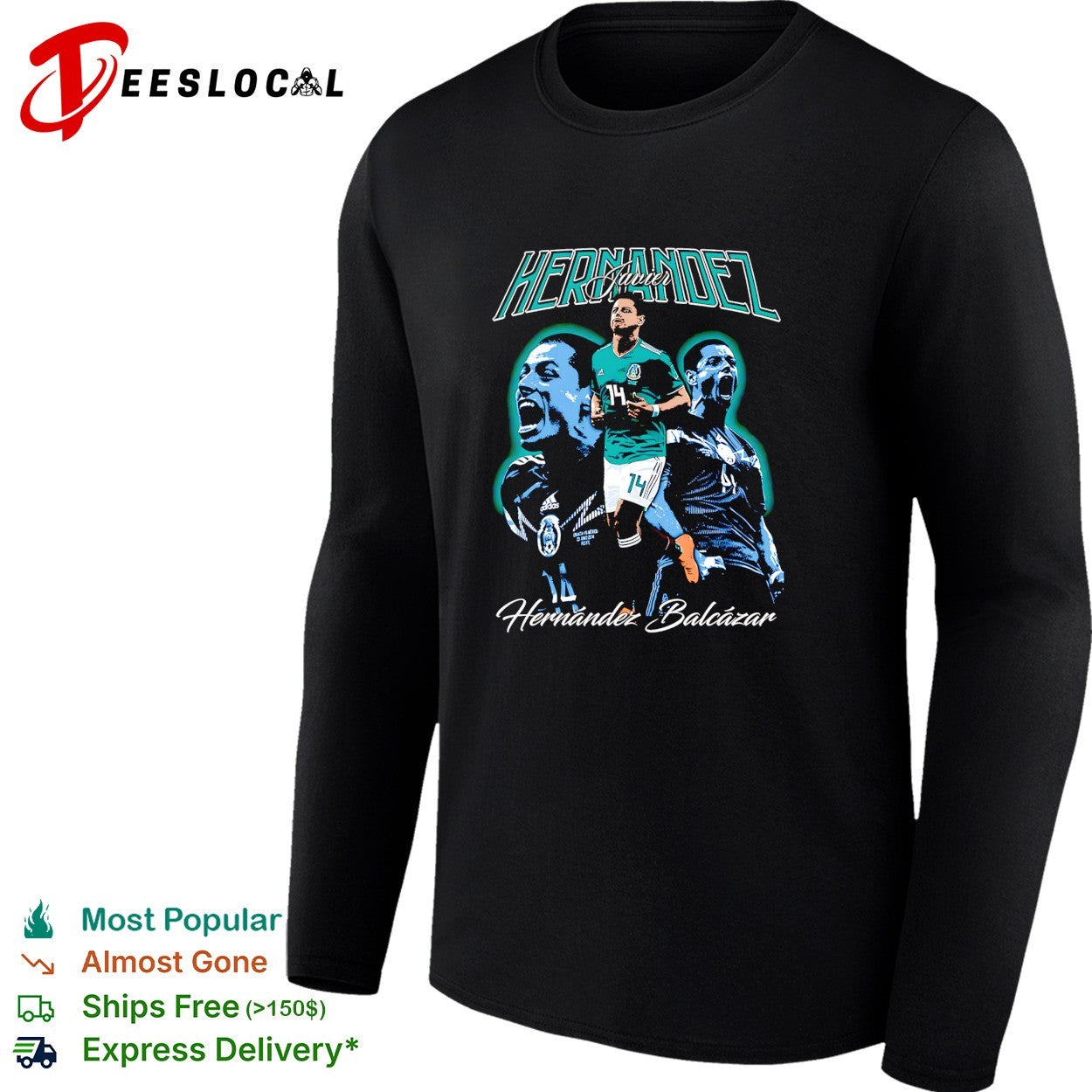 Javier Hernandez Balcazar Mexico portrait shirt